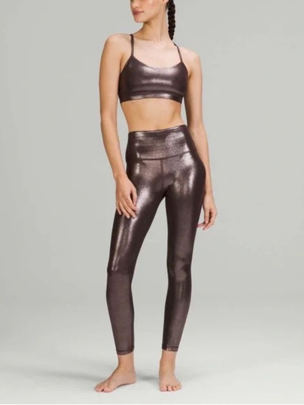 LULULEMON FLOW Y BRA - shine French press